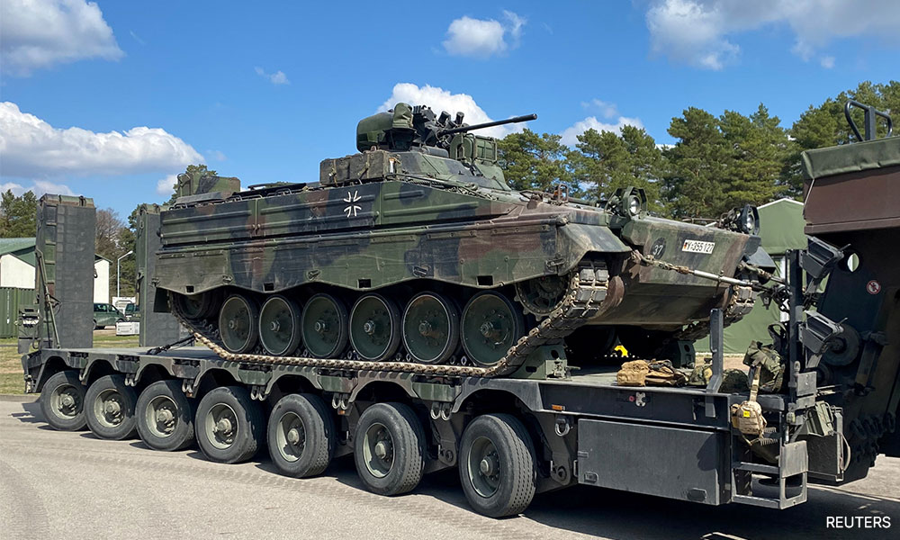 Ukraine clinches US, German armoured vehicles, rejects Russian truce order