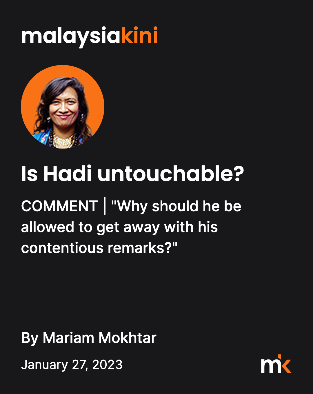 COMMENT | Is Hadi untouchable?