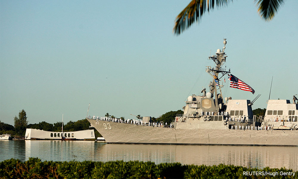 US warship sails through sensitive Taiwan Strait