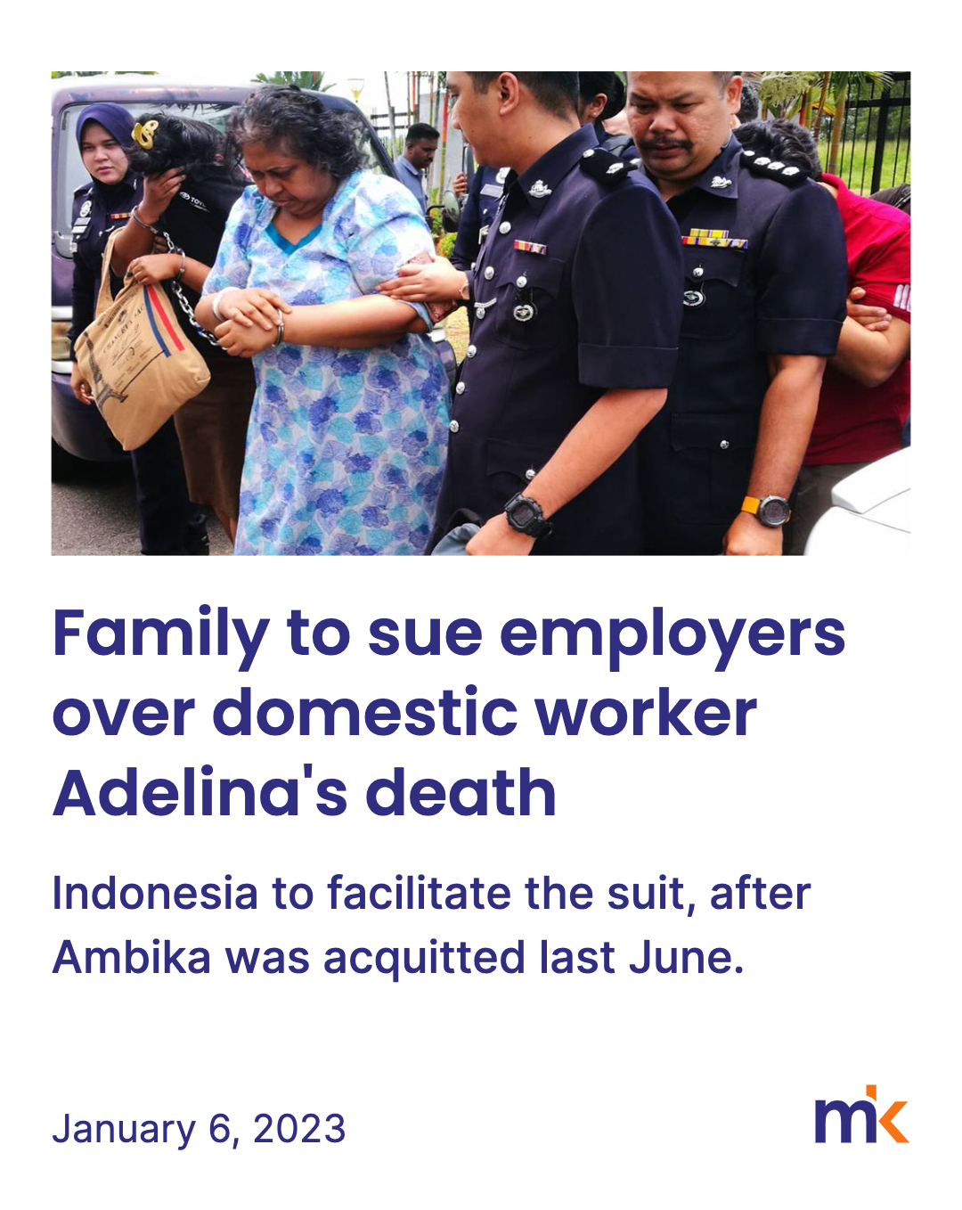 Family to sue employers over domestic worker Adelina's death