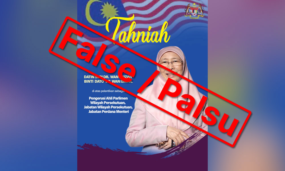 Anwar's aide denies Wan Azizah appointed to PMD position