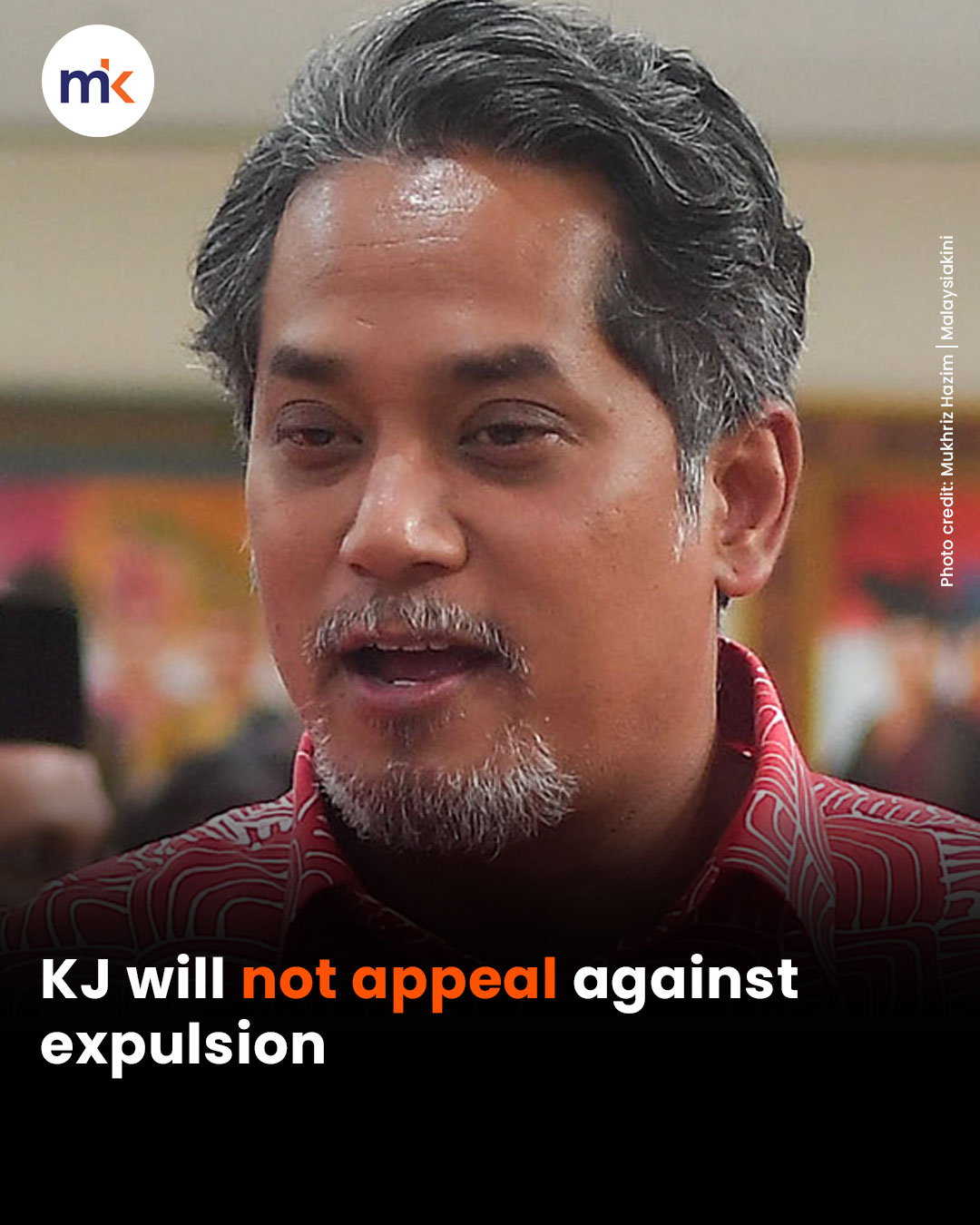 KJ will not appeal against expulsion
