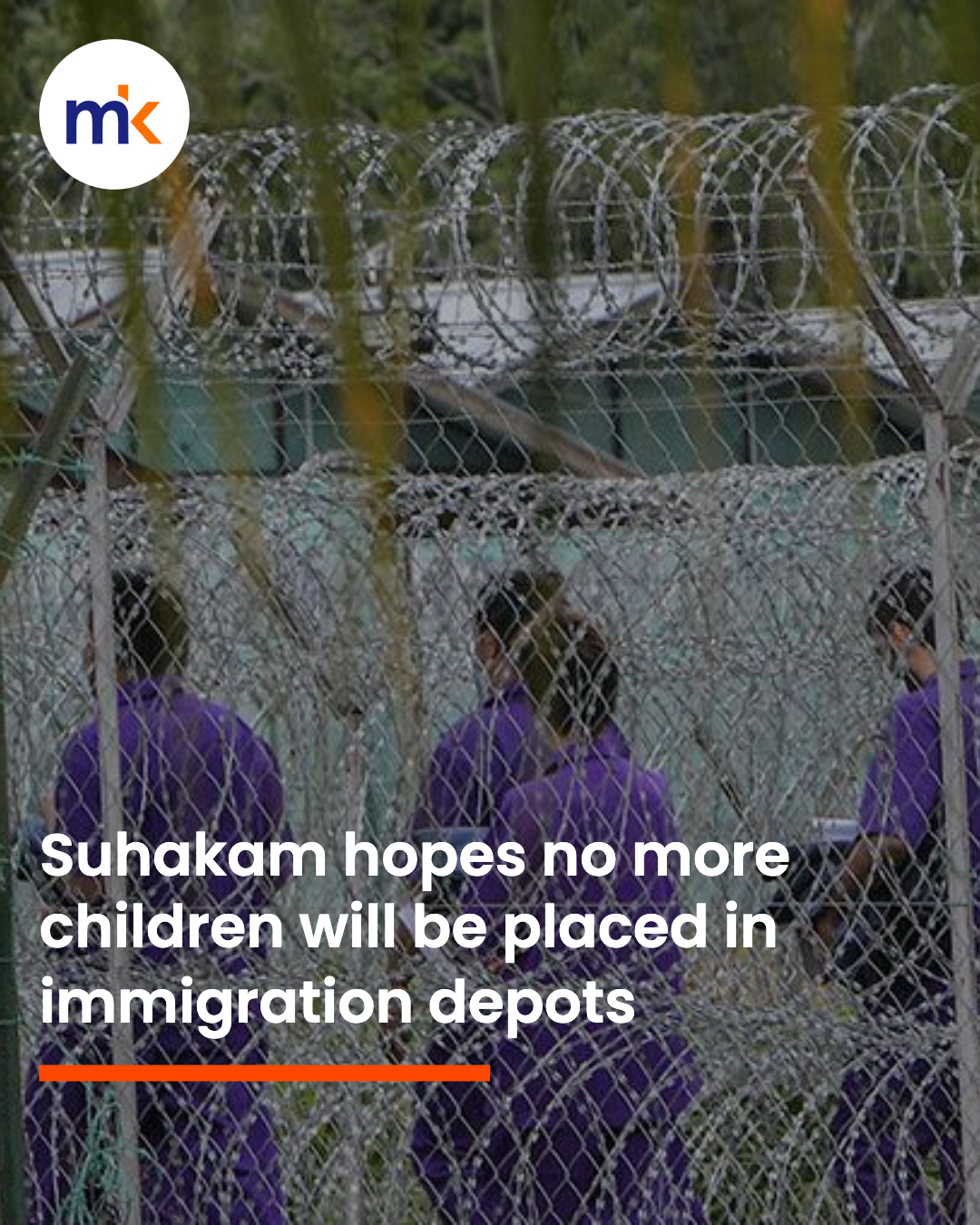 Suhakam hopes no more children will be placed in immigration depots