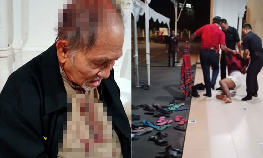 Bekas Adun cedera diserang lelaki kurang siuman depan masjid