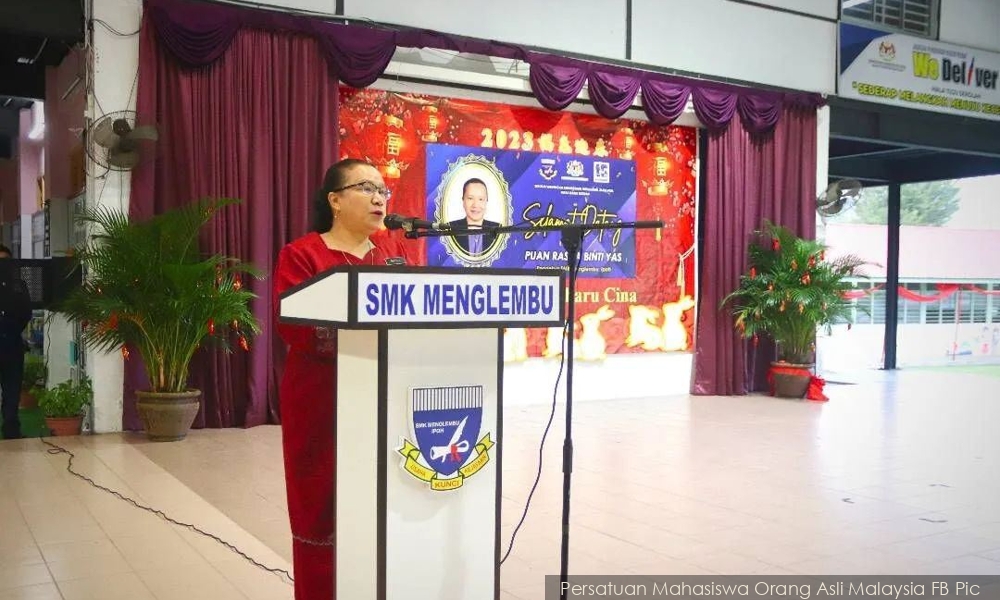 Memang cita-cita dari sekolah, kata pengetua pertama Orang Asli
