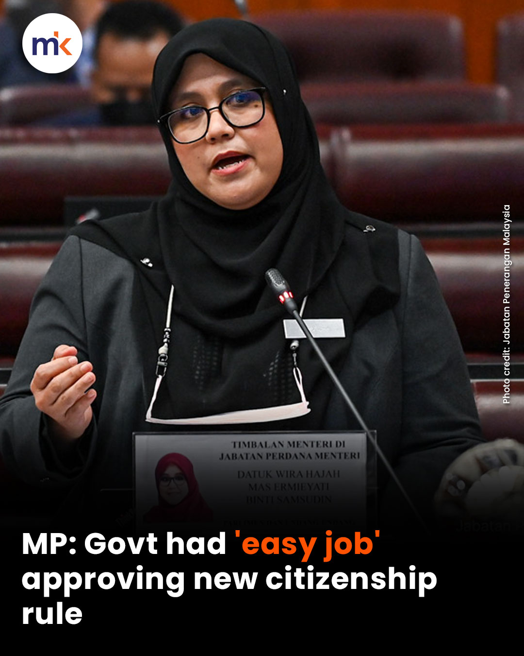MP: Govt had 'easy job' approving new citizenship rule