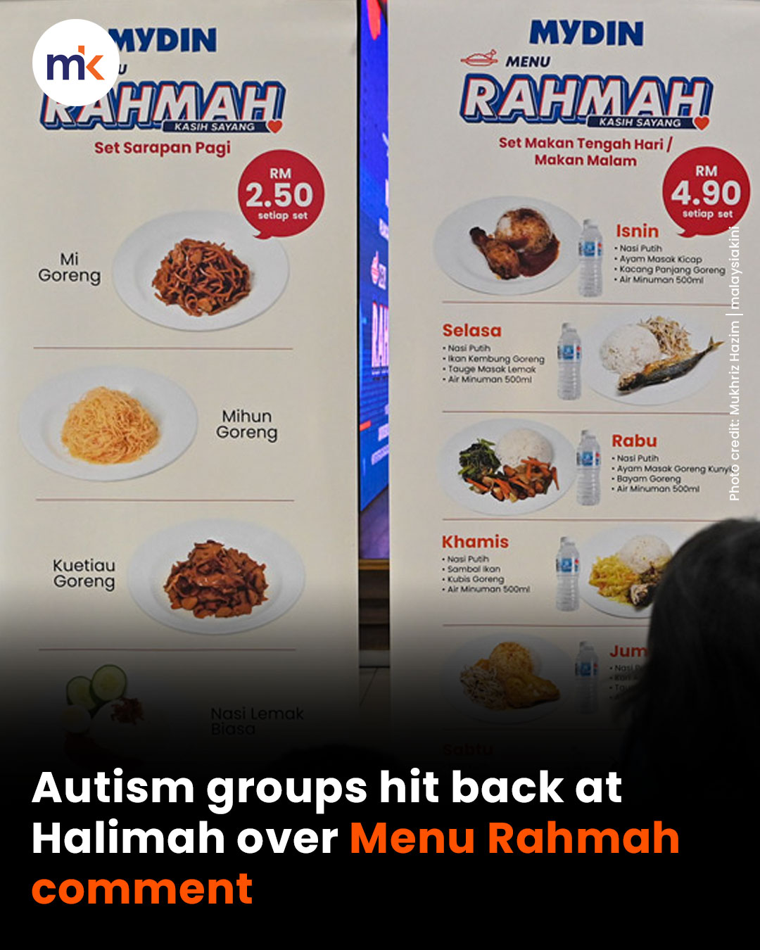 Autism groups hit back at Halimah over Menu Rahmah comment