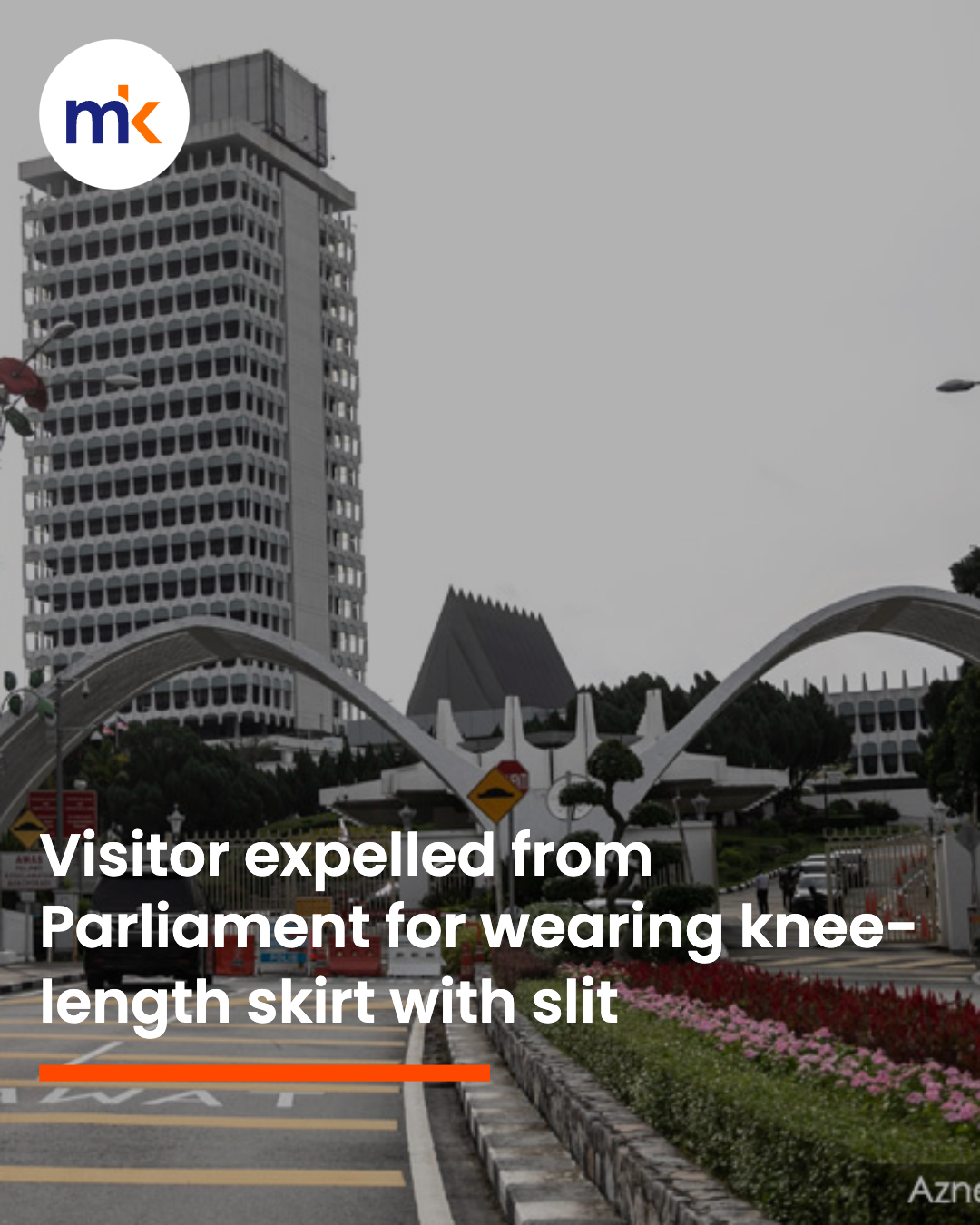 Visitor expelled from Parliament for wearing knee-length skirt with slit