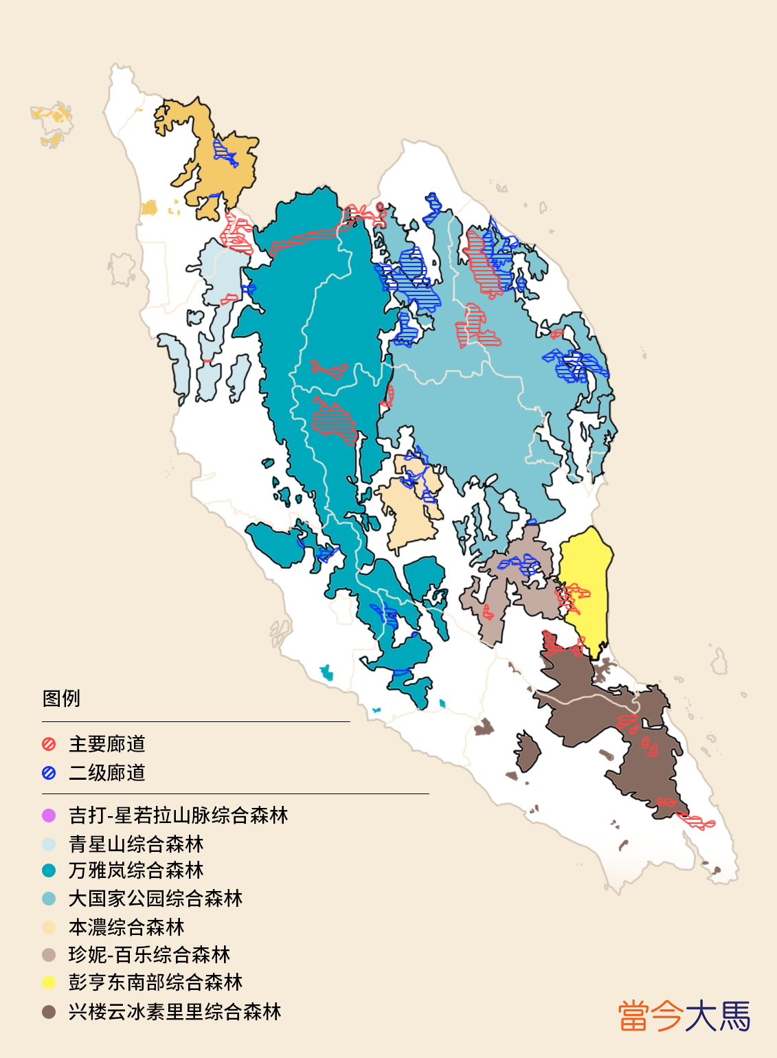 中央森林脊生态网络总体规划（2022）