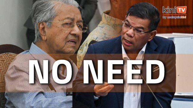 Home Minister: No need to use Sedition Act against Mahathir