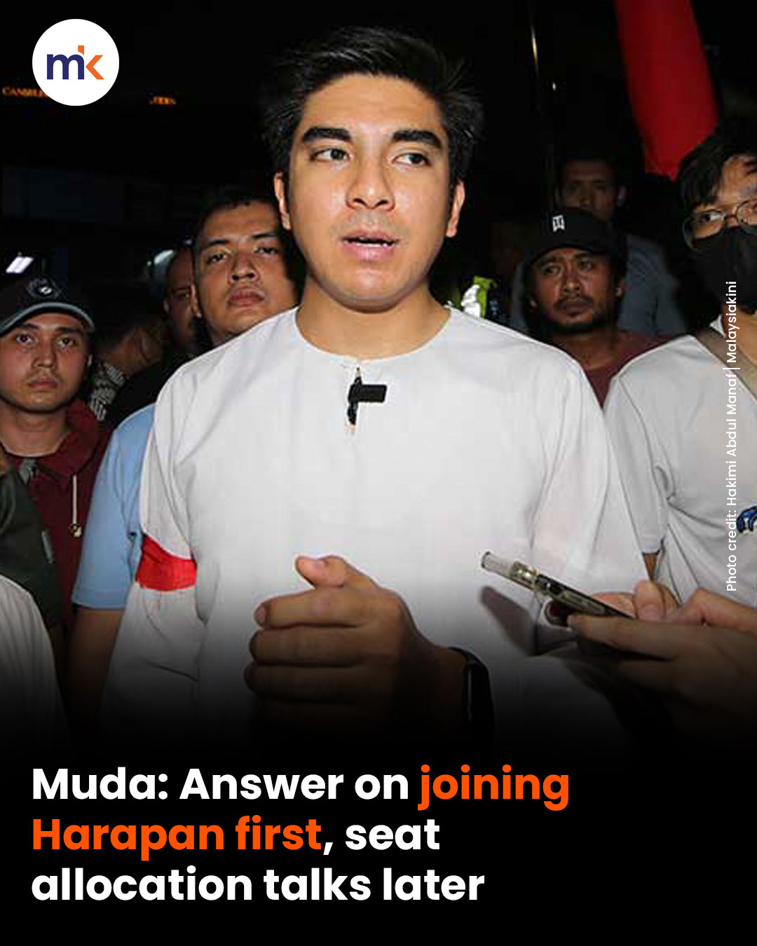 Muda: Answer on joining Harapan first, seat allocation talks later