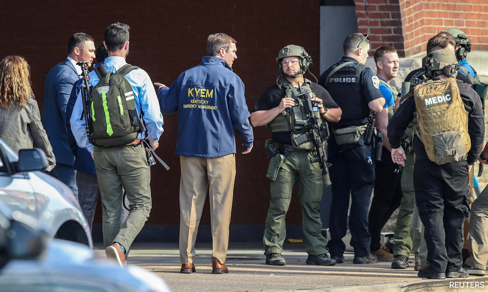 Bank worker kills 5 co-workers in Kentucky, US shooting