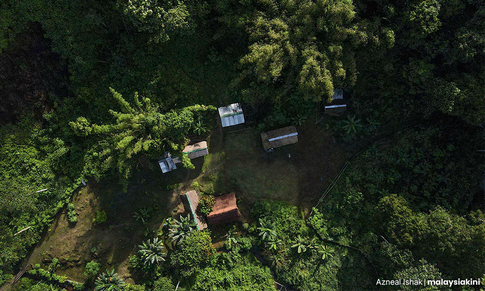 Aerial view of Kampung Sudak