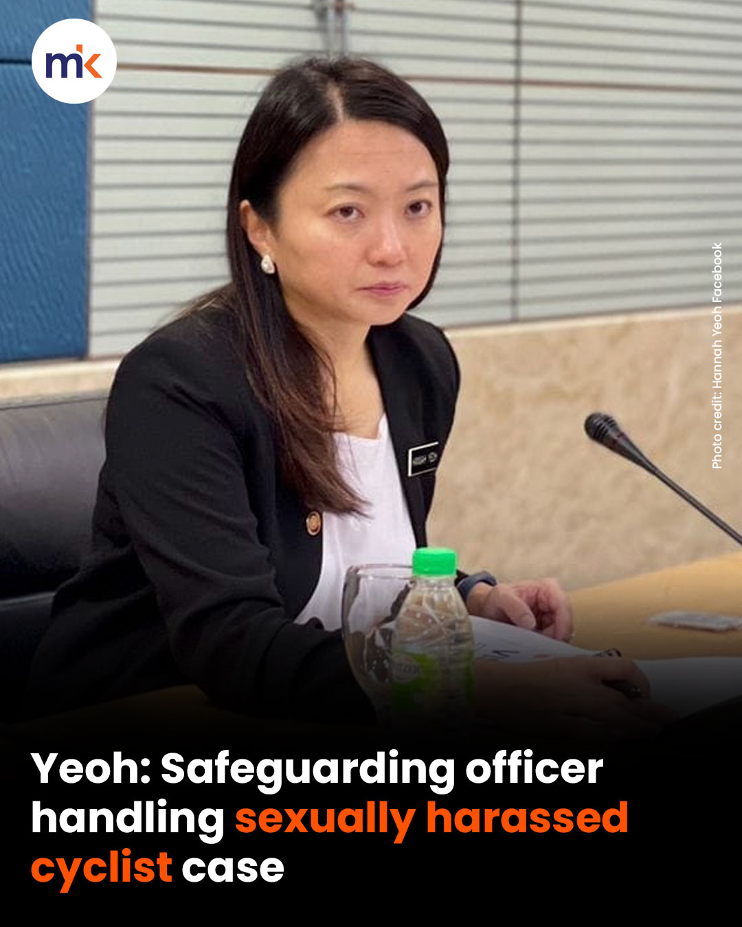 Yeoh: Safeguarding officer handling sexually harassed cyclist case