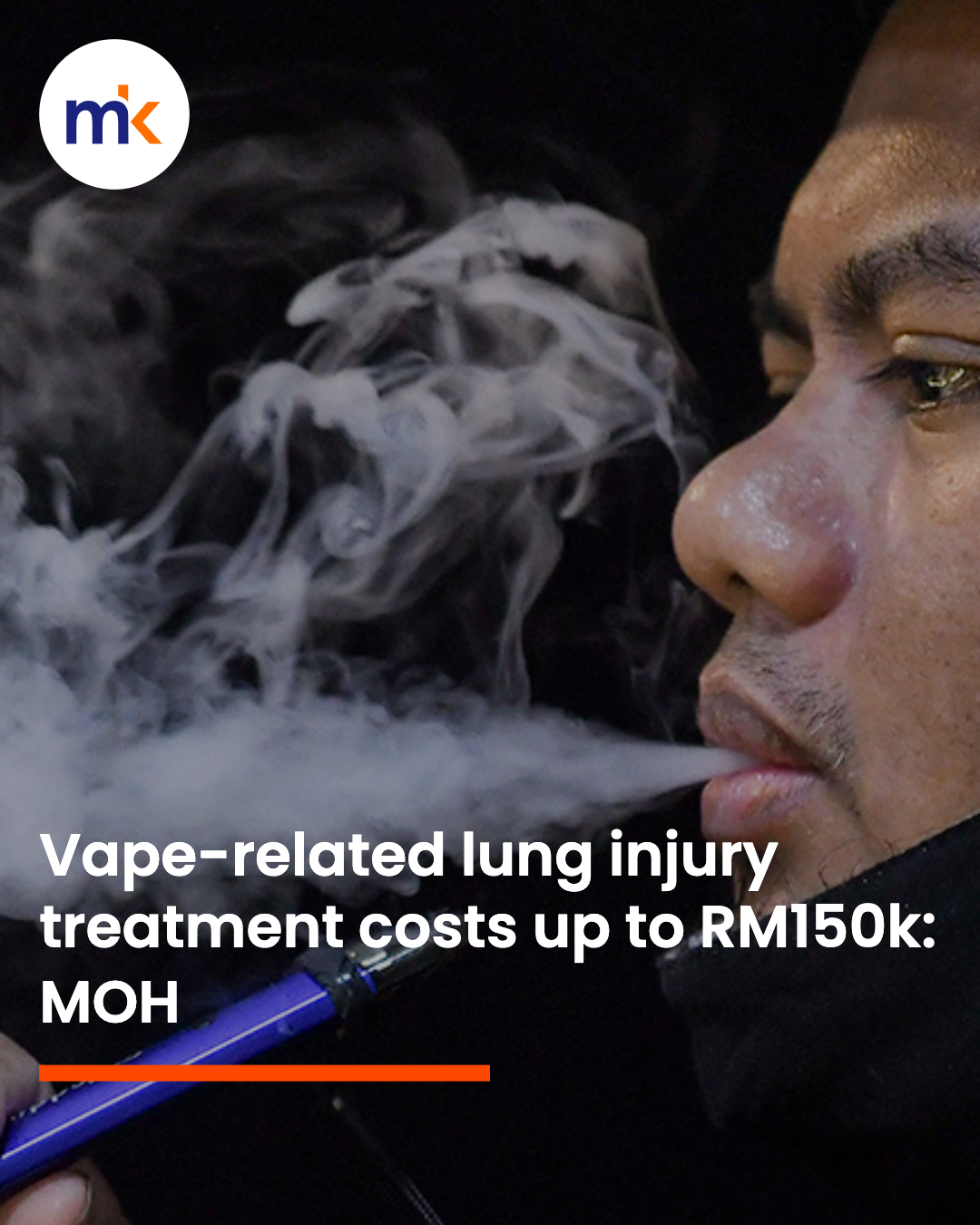 Vape-related lung injury treatment costs up to RM150k: MOH