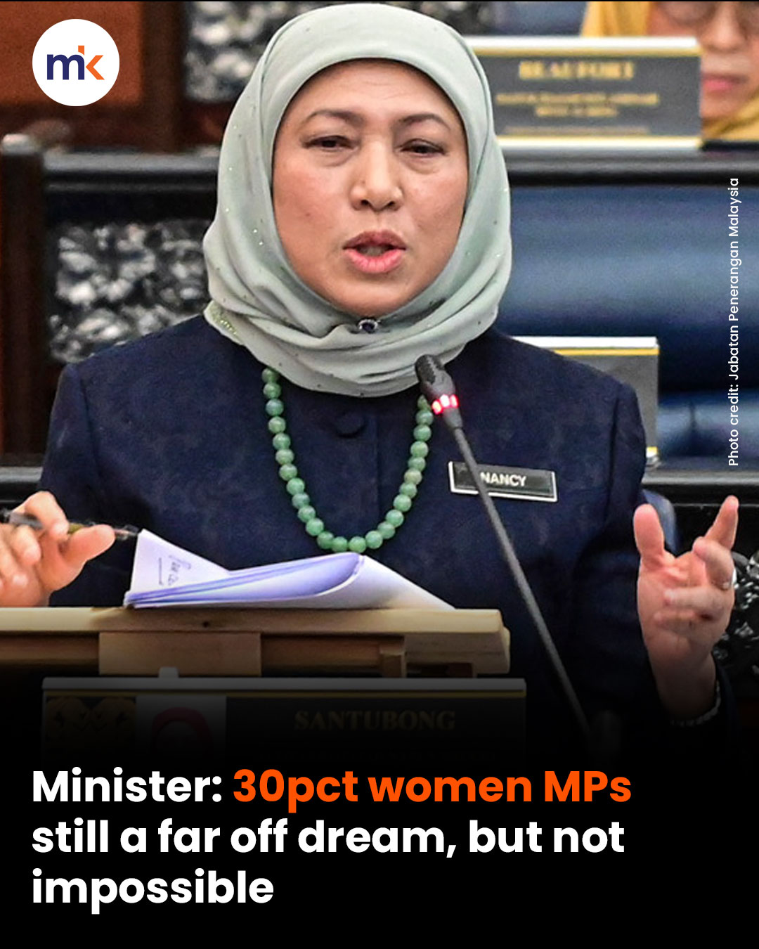 Minister: 30pct women MPs still a far off dream, but not impossible