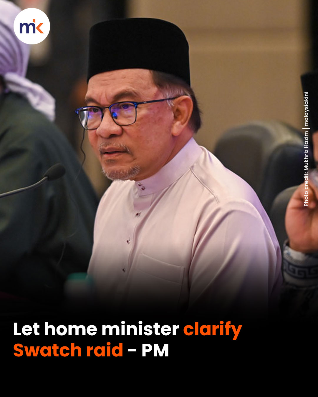 Let home minister clarify Swatch raid - PM