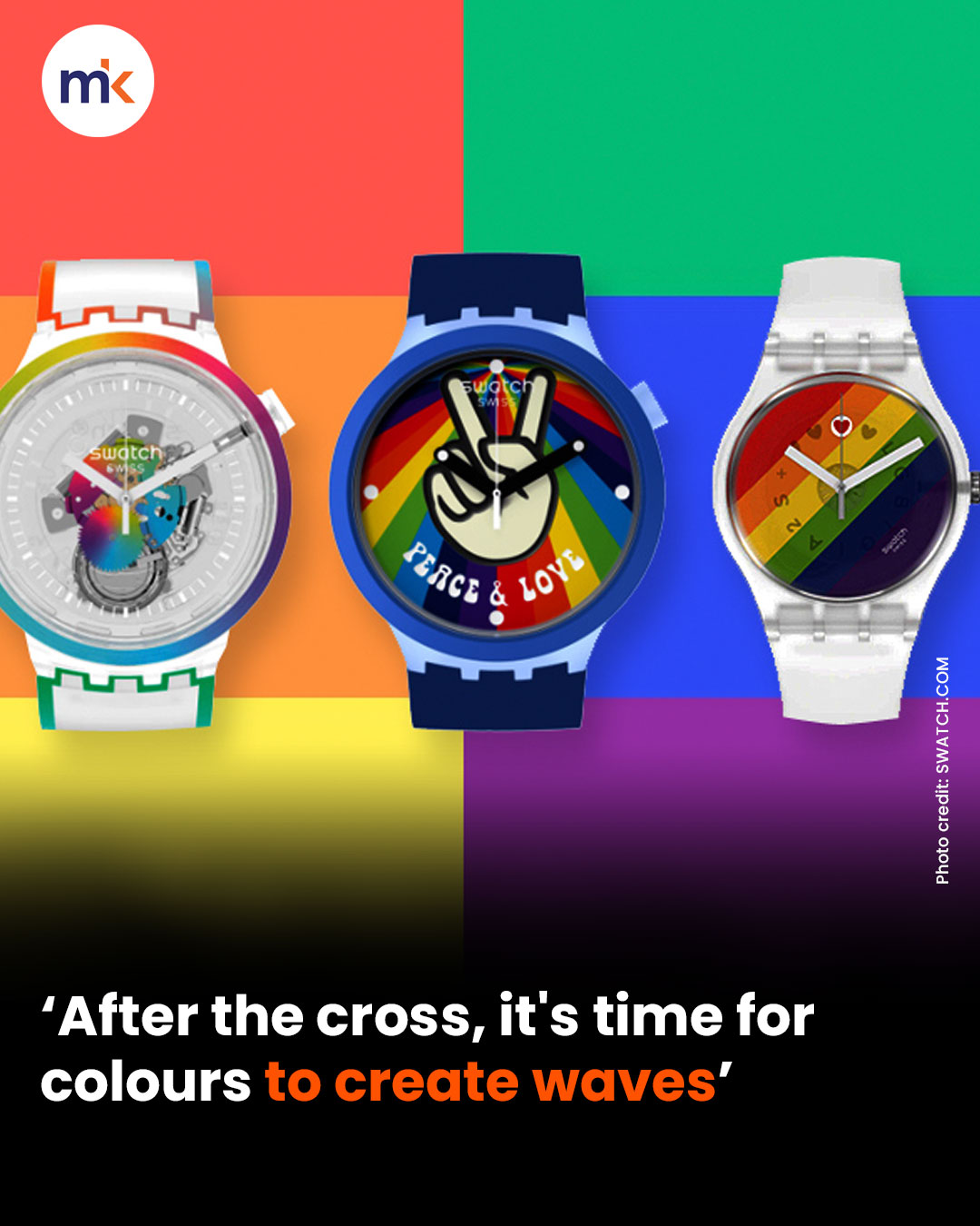 ‘After the cross, it's time for colours to create waves’