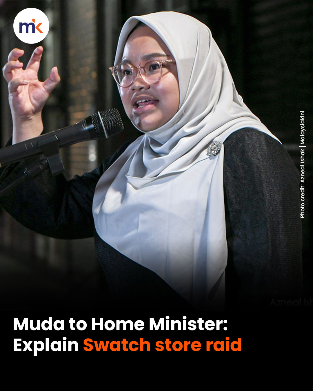 Muda to Home Minister: Explain Swatch store raid