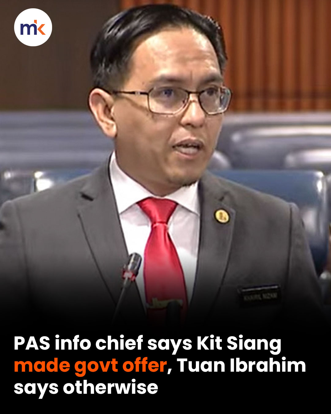 PAS info chief says Kit Siang made govt offer, Tuan Ibrahim says otherwise