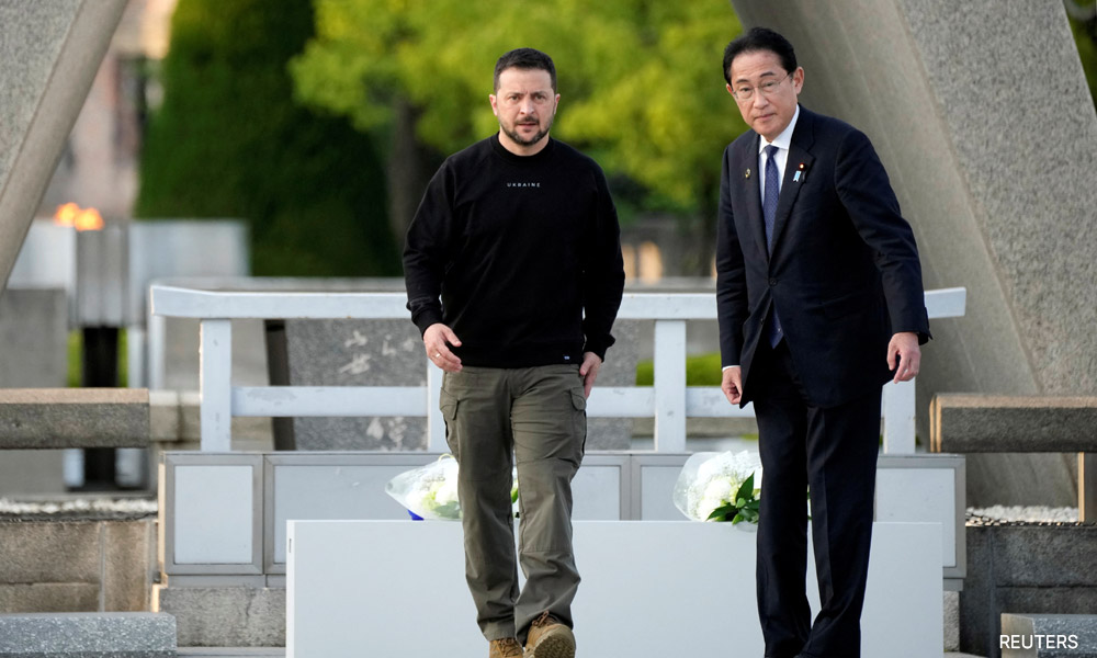 At G7, Zelenskiy says Bakhmut destruction has echoes of Hiroshima