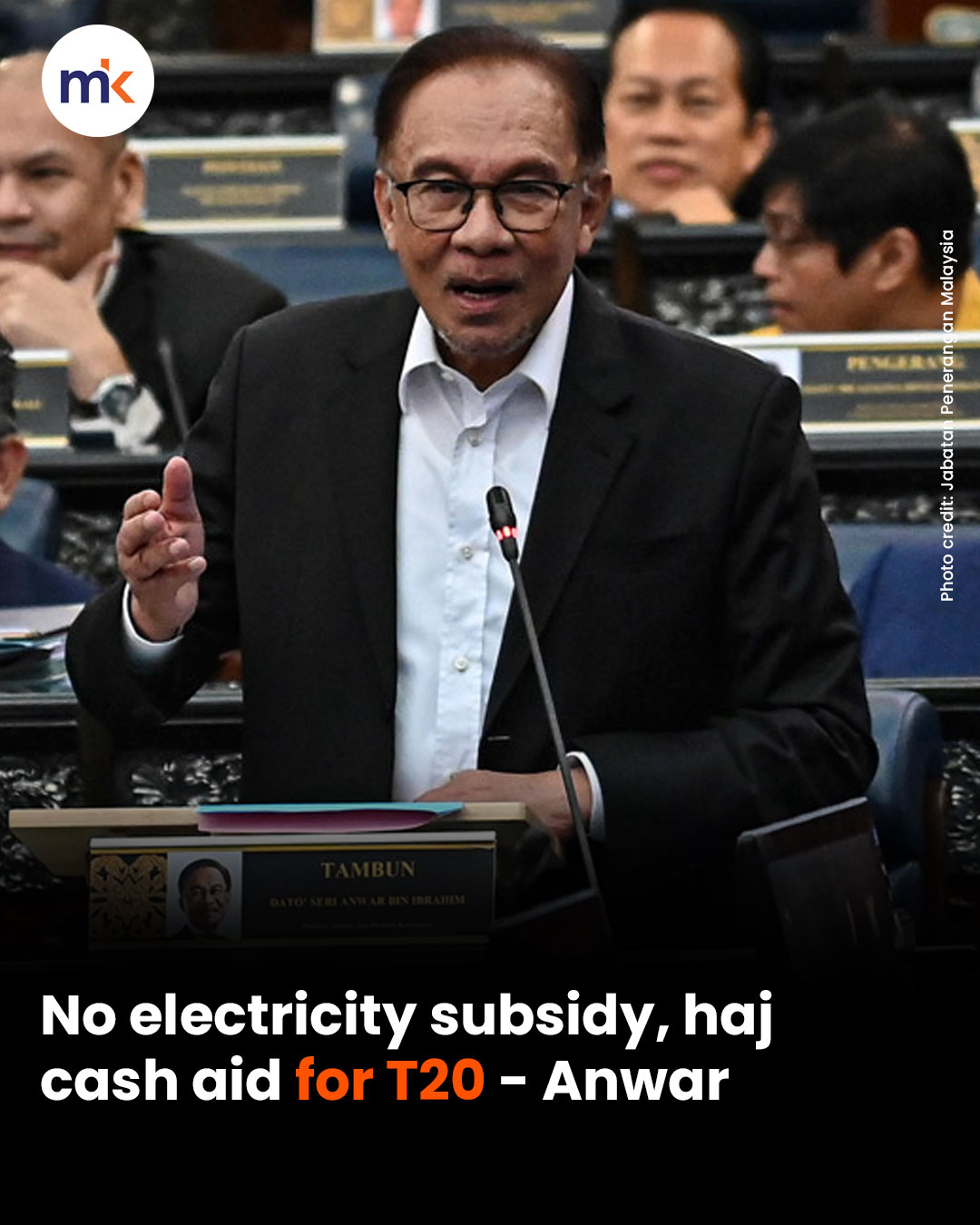 No electricity subsidy, haj cash aid for T20 - Anwar