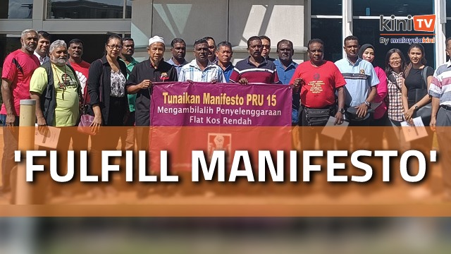 Residents' cry for accountability: Harapan urged to fulfill manifesto promises on flat maintenance