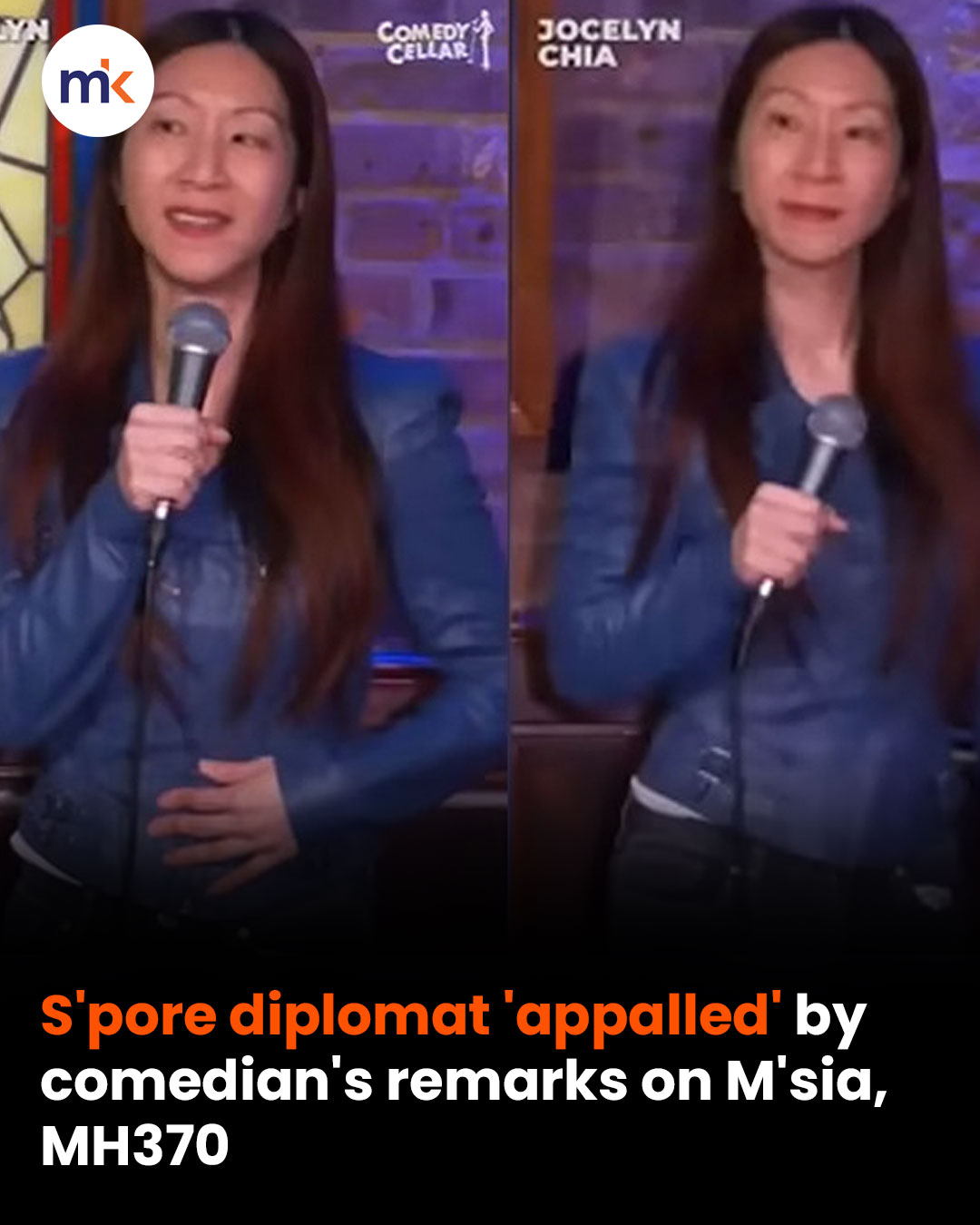 S'pore diplomat 'appalled' by comedian's remarks on M'sia, MH370