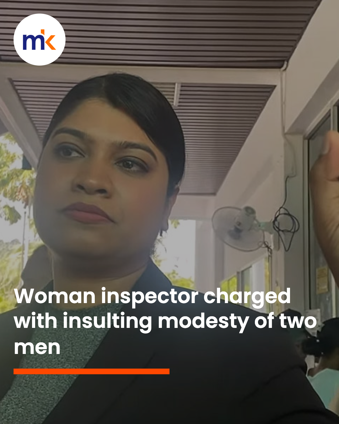 Woman inspector charged with insulting modesty of two men
