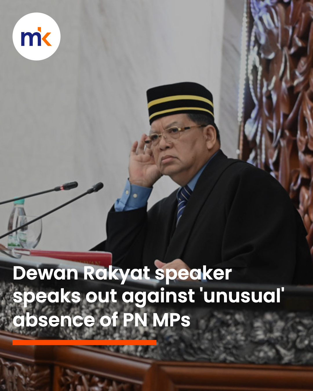 Dewan Rakyat speaker speaks out against 'unusual' absence of PN MPs