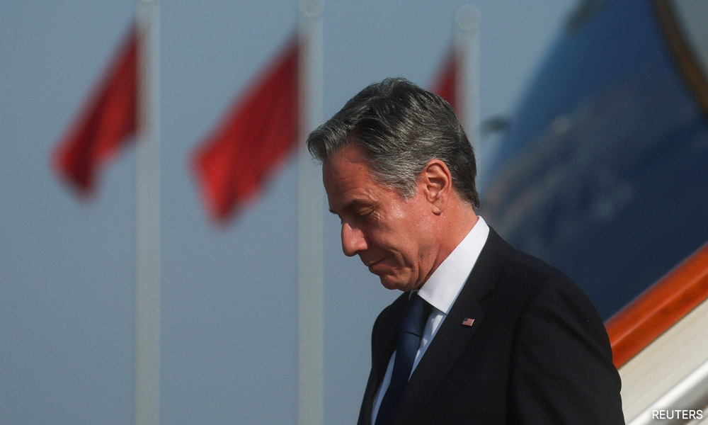Blinken lands in China on rare trip with hopes low for any breakthrough