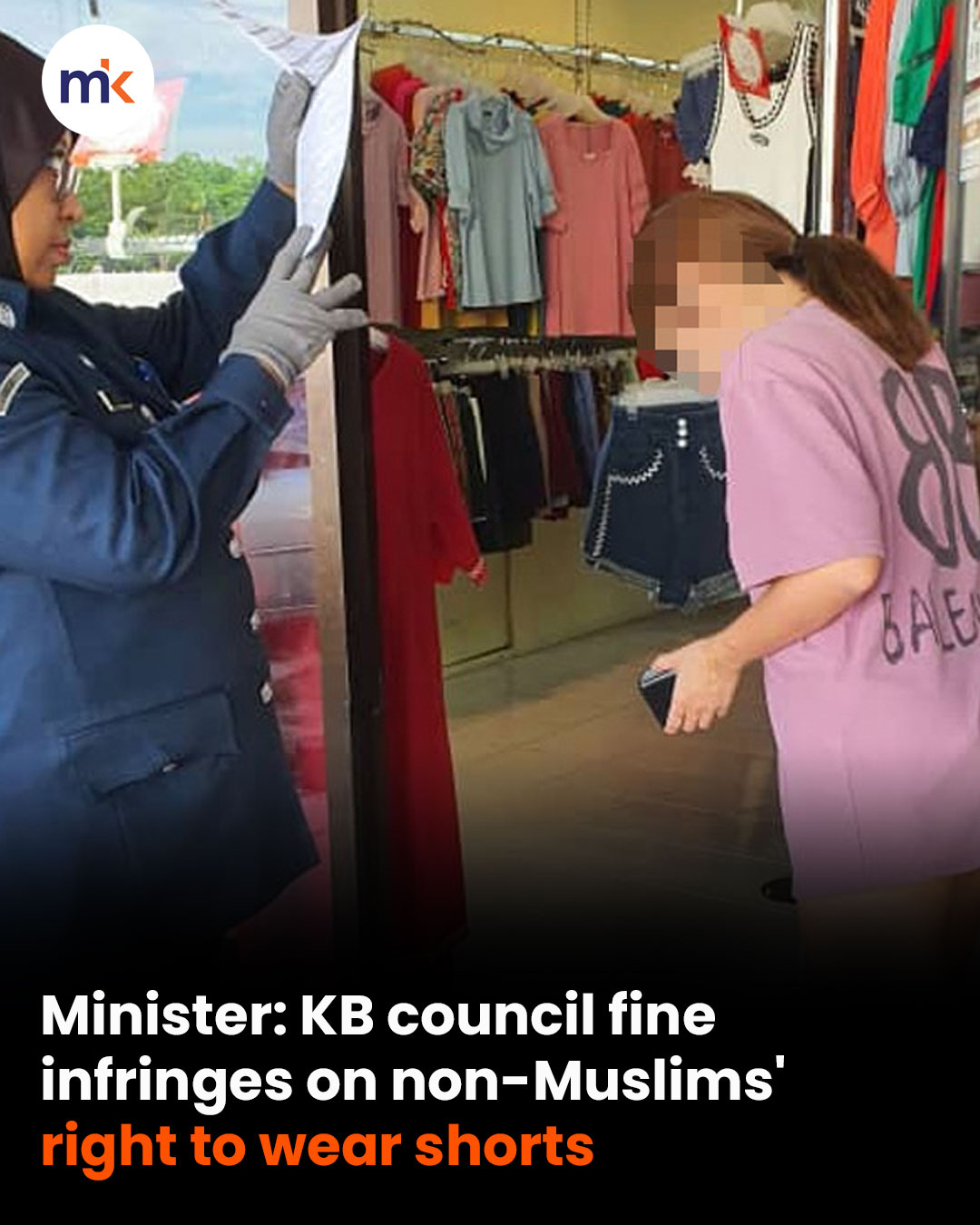 Minister: KB council fine infringes on non-Muslims' right to wear shorts