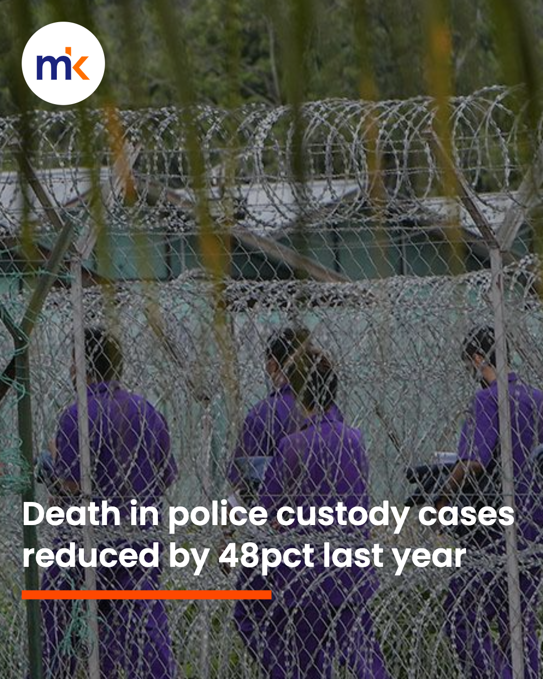 Death in police custody cases reduced by 48pct last year