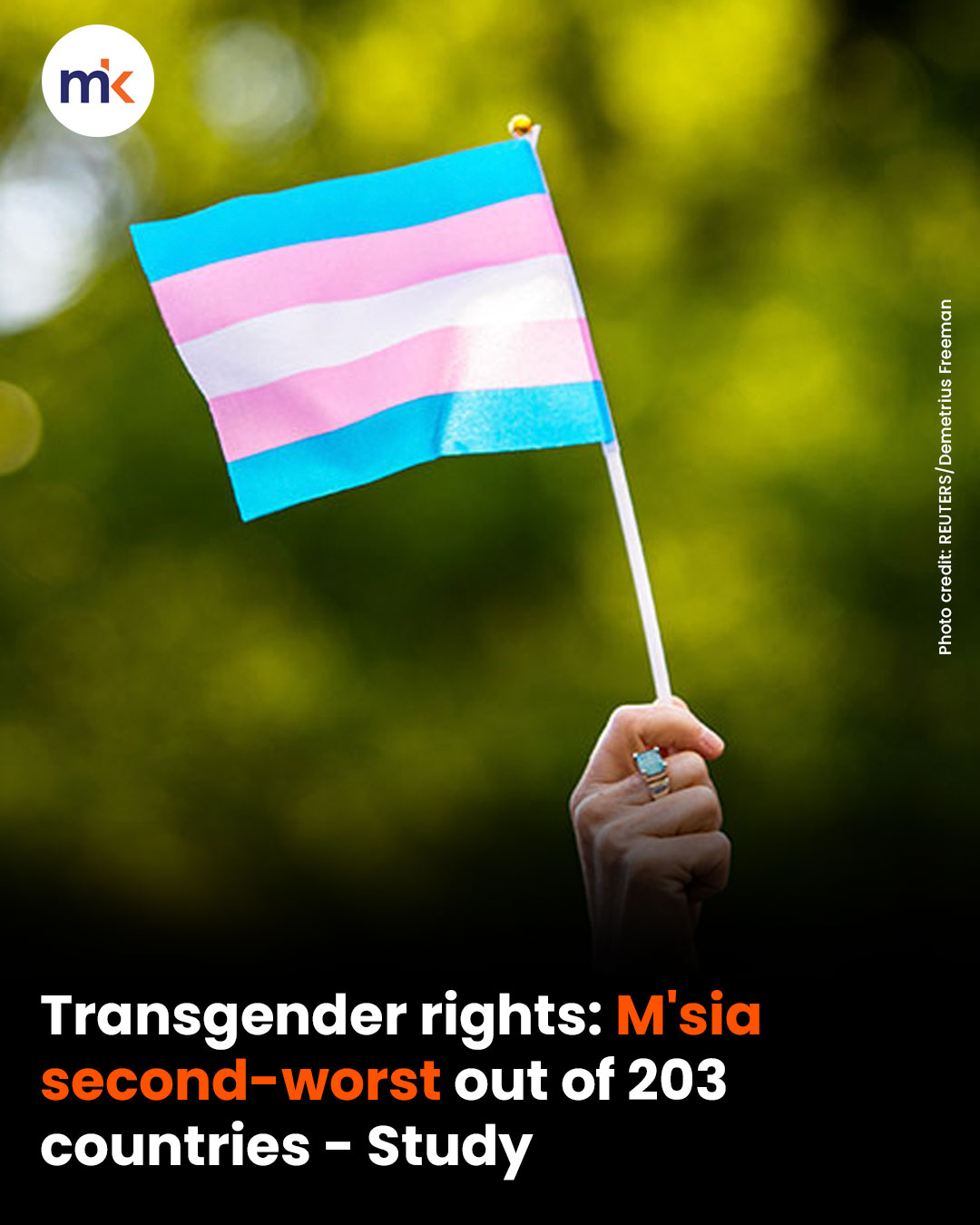 Transgender rights: M'sia second-worst out of 203 countries, study finds