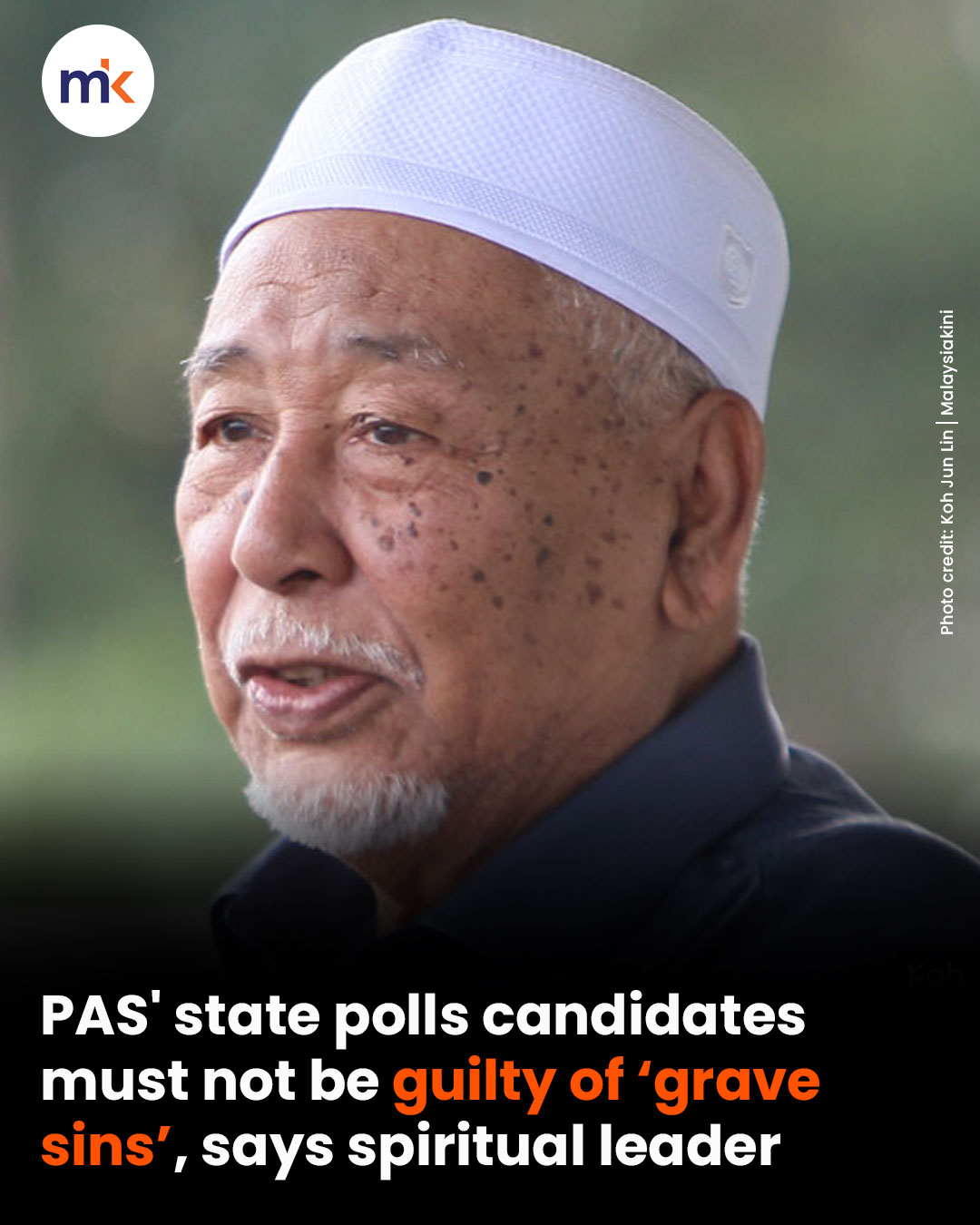 PAS' state polls hopefuls must not be guilty of 'grave sins' - spiritual leader