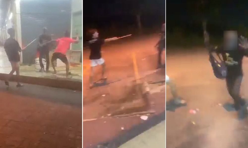 Cops tracking down 4 who beat up homeless man