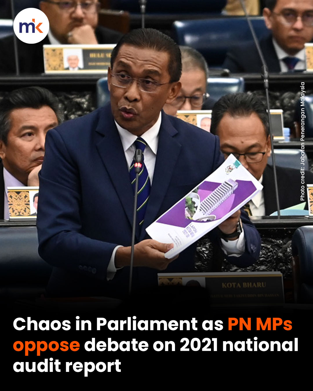 Chaos in Parliament as PN MPs oppose debate on 2021 national audit report
