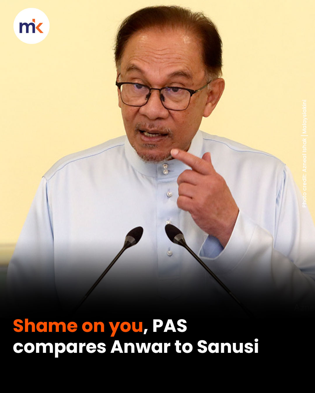 Shame on you, PAS compares Anwar to Sanusi