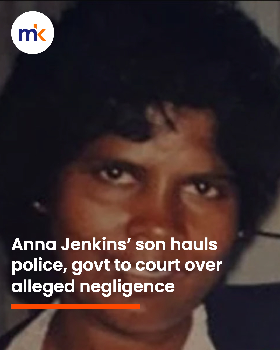 Anna Jenkins’ son hauls police, govt to court over alleged negligence