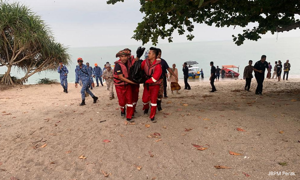 Body Of Missing Child At Perak Beach Found This Morning