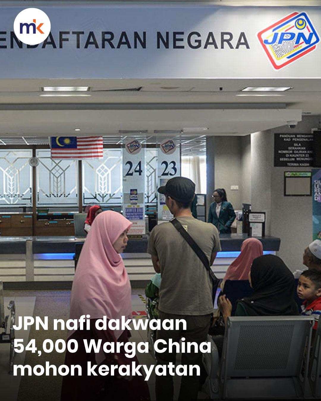 JPN nafi dakwaan 54,000 Warga China mohon kerakyatan