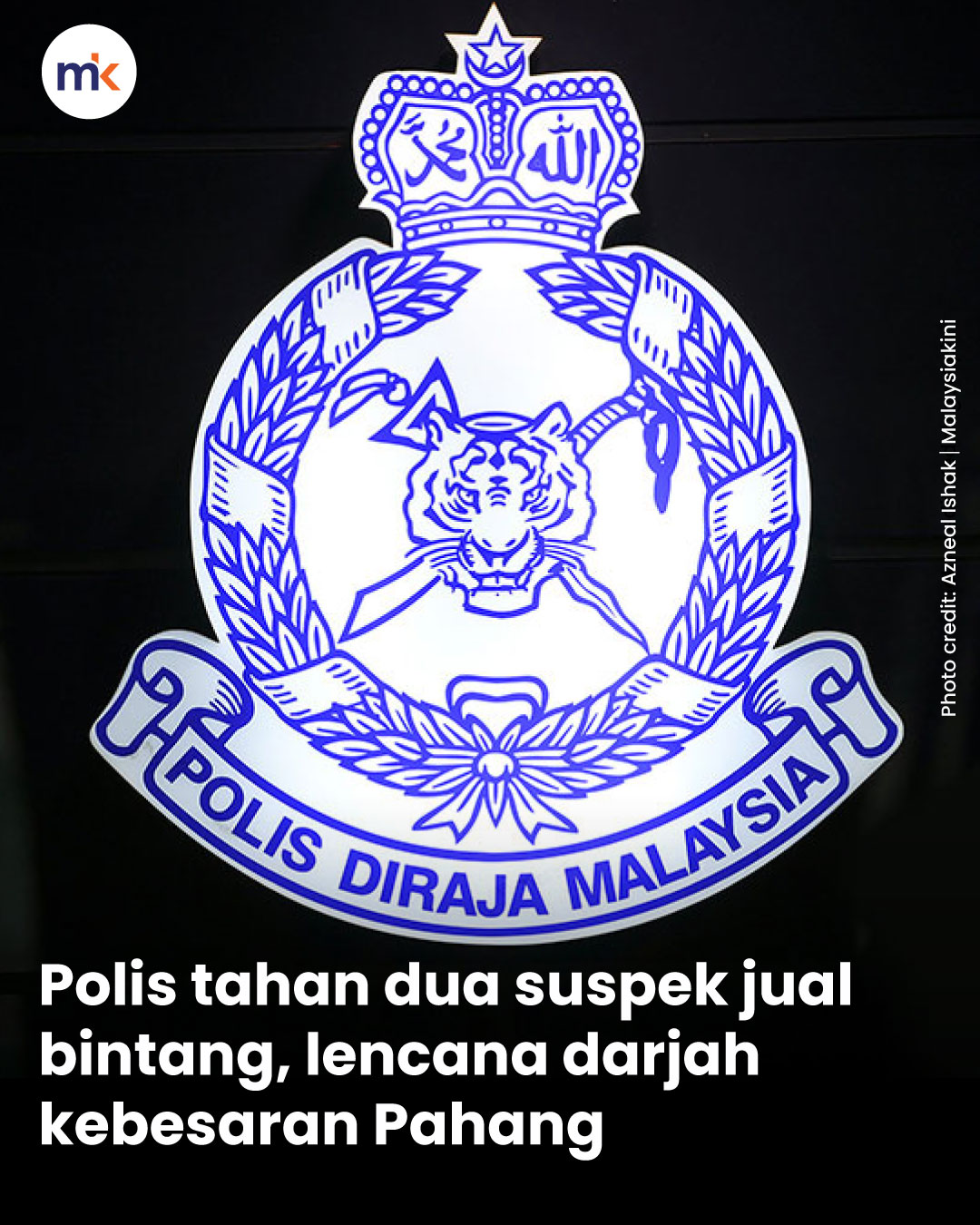 Polis tahan dua suspek jual bintang, lencana darjah kebesaran Pahang
