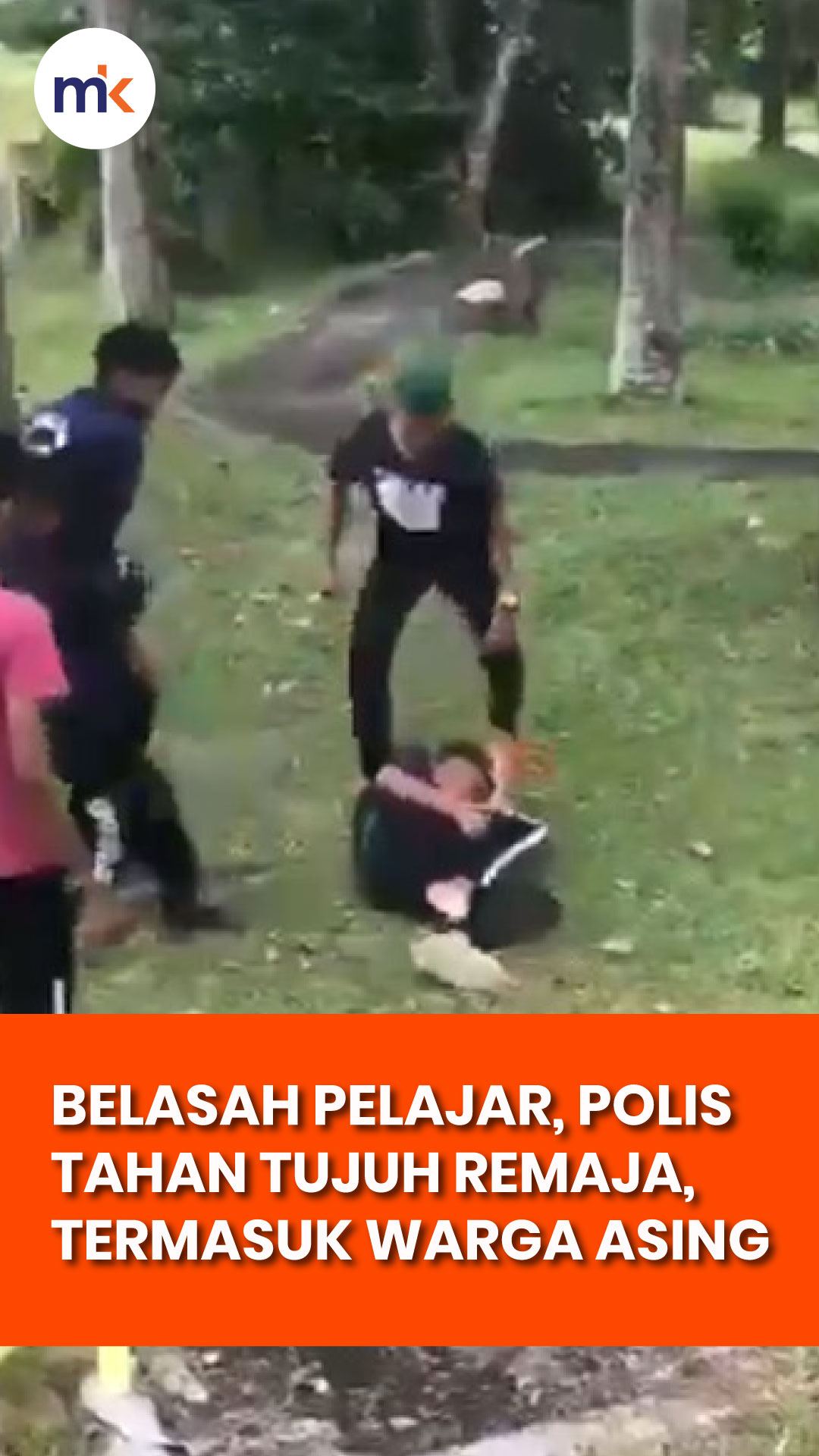 Belasah pelajar, polis tahan tujuh remaja, termasuk warga asing