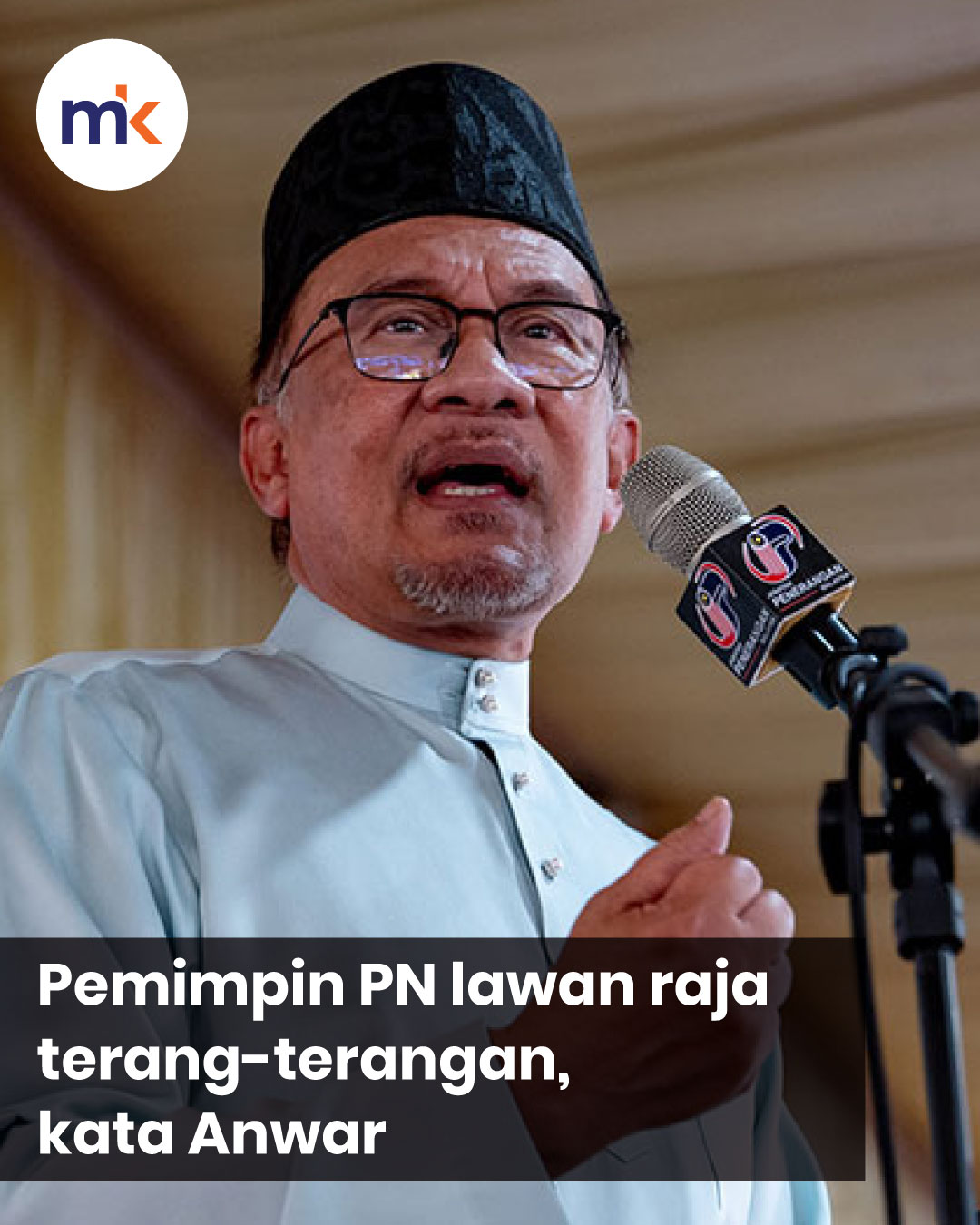 PN leader opposes overt king, says Anwar