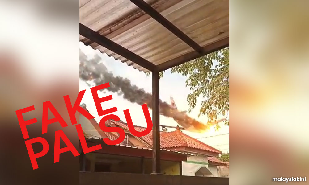 Fact-check: Viral video of jetliner crash over homes not from Elmina