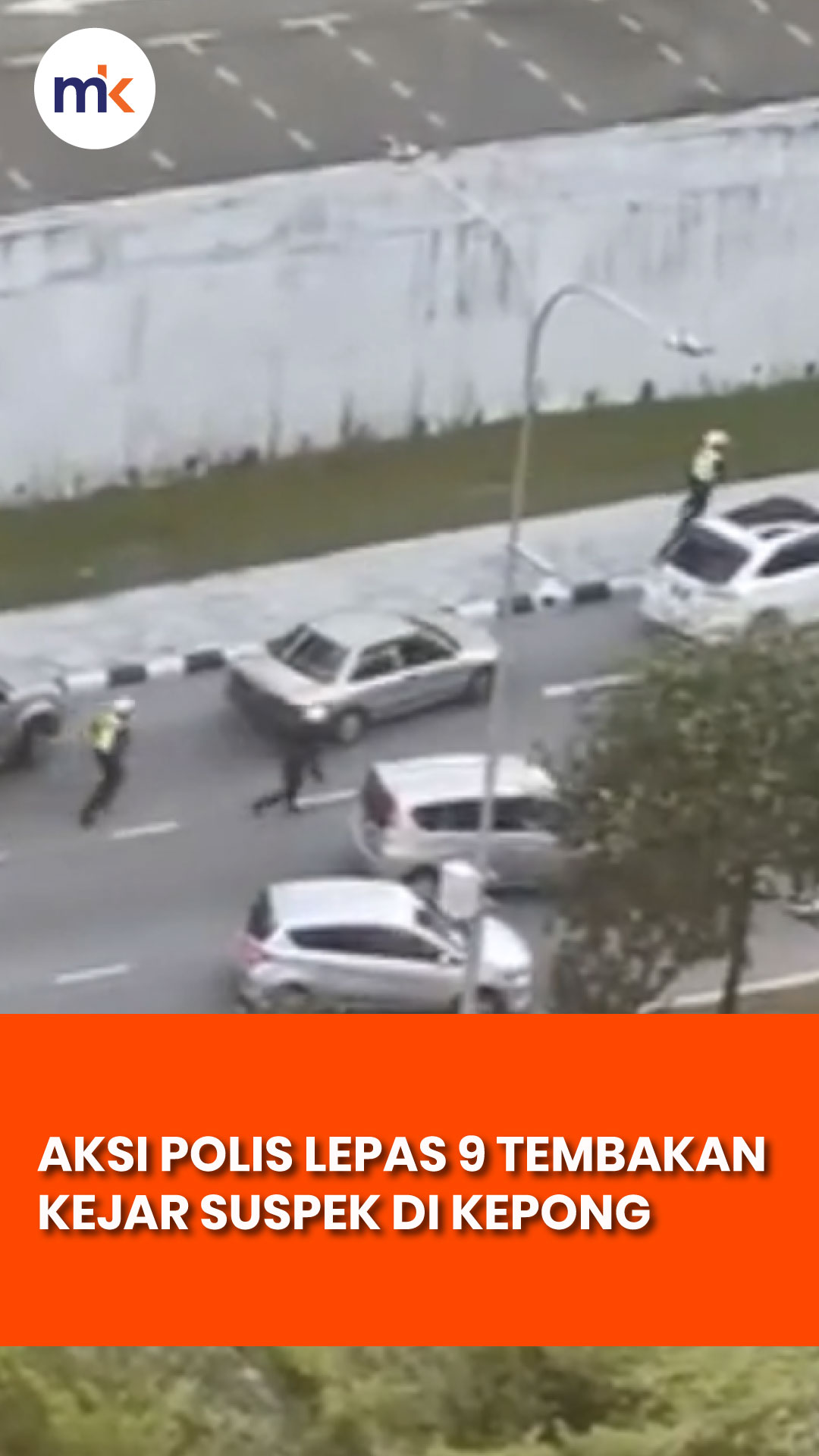 Aksi polis lepas 9 tembakan kejar suspek di Kepong
