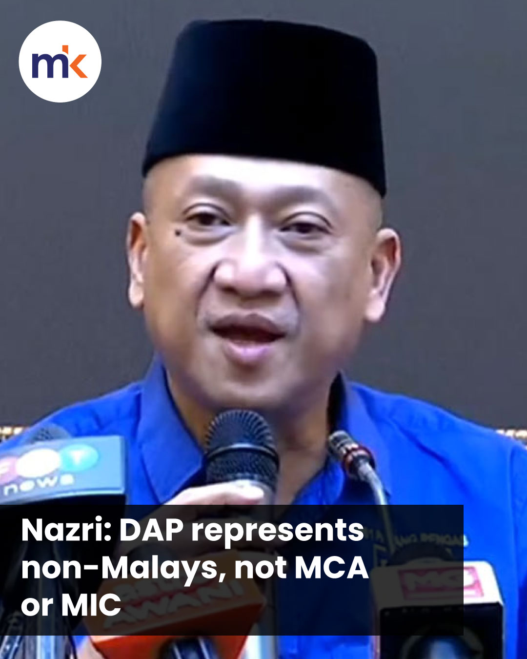 Nazri: DAP represents non-Malays, not MCA or MIC