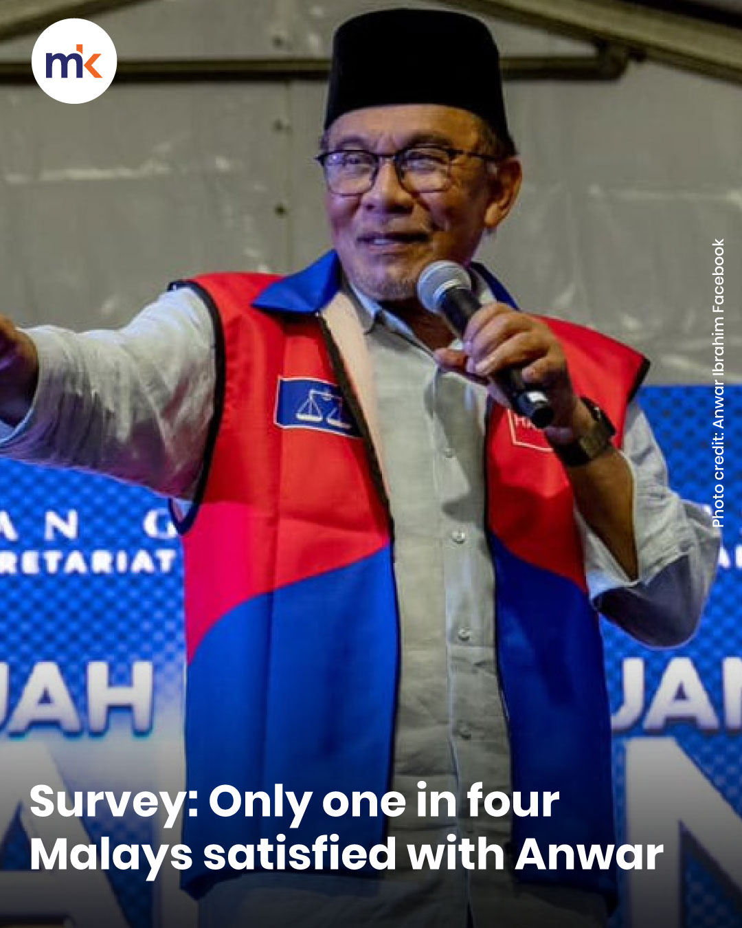 Survey: Only one in four Malays satisfied with Anwar