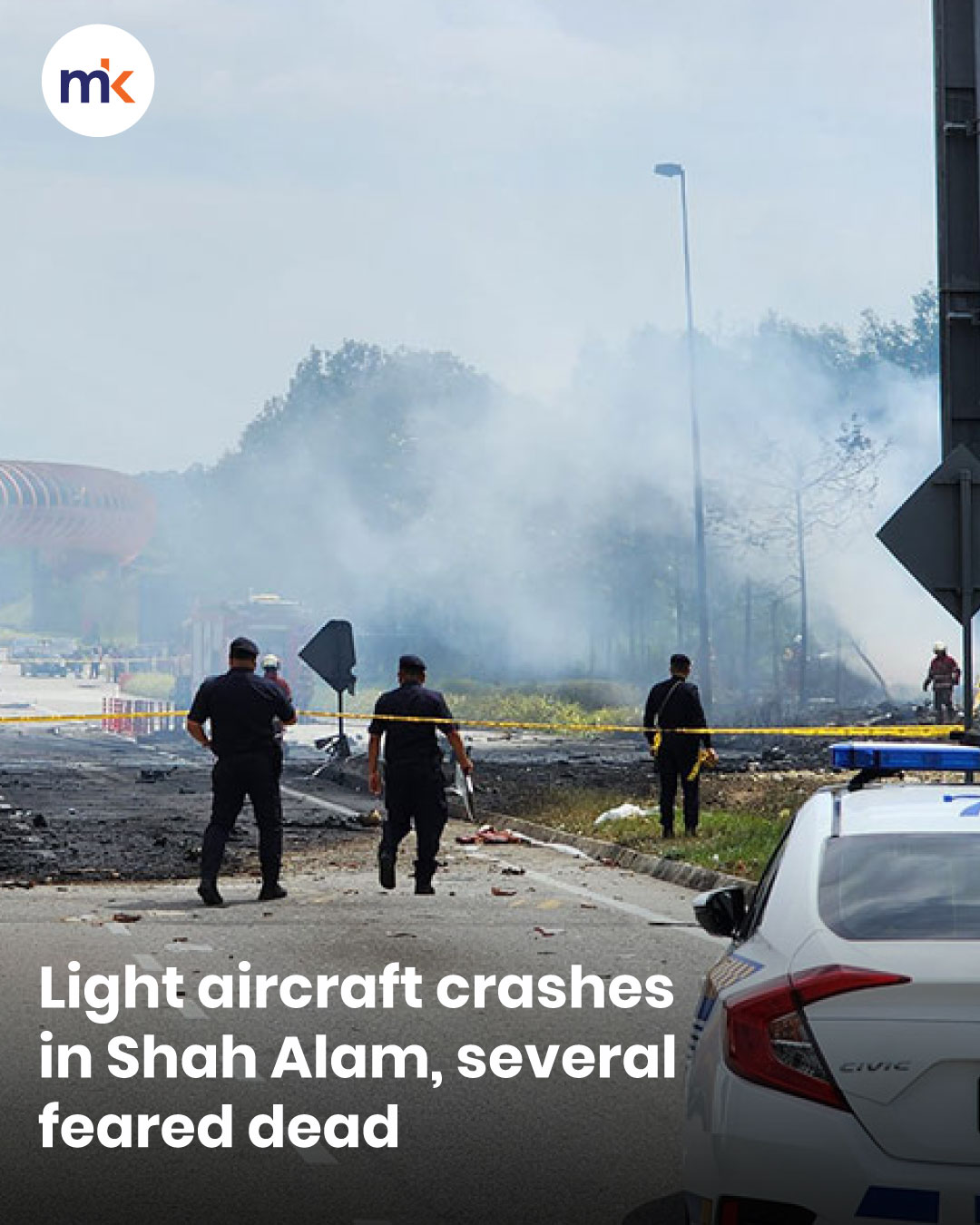 Light aircraft crashes in Shah Alam, several feared dead