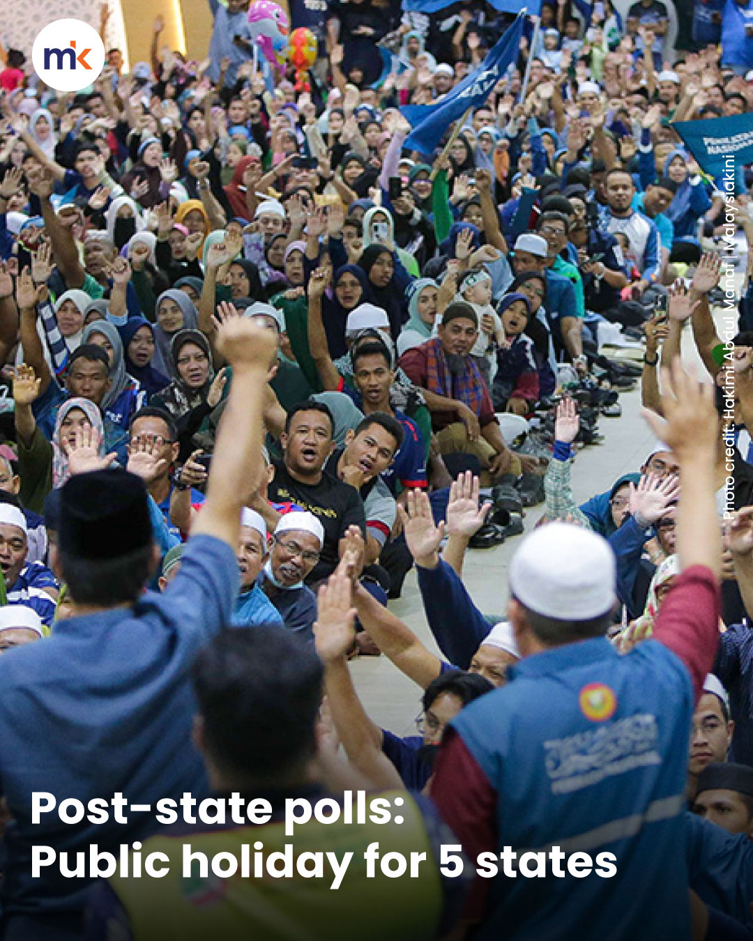 Post-state polls: Public holiday for 5 states
